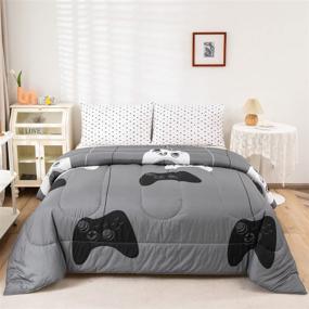 img 1 attached to Feelyou Comforter Reversible Controller Pillowshams