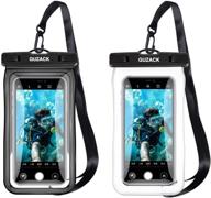 📱 2-pack waterproof phone pouch - universal cell phone waterproof case for iphone 12 11 pro max x 8 7 plus, samsung s21 s20 s10, up to 6.9'' - underwater dry bag for swim, kayak, snorkel & travel logo