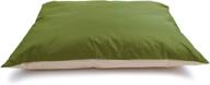 premium quality cozy pet heavy duty indoor/outdoor pillow bed in khaki green/tan - 30 x 40 inches logo