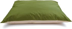 img 4 attached to Premium Quality Cozy Pet Heavy Duty Indoor/Outdoor Pillow Bed in Khaki Green/Tan - 30 x 40 Inches