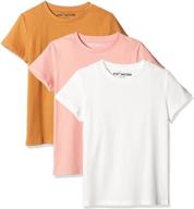 👕 kid nation kids unisex cotton t-shirts - 3 packs, tagless, short sleeve, 4-12 years logo