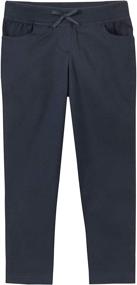 img 2 attached to 👖 Джинсы для девочек Nautica Skinny Fit Stretch Twill школьный форменный брюки