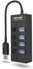 img 4 attached to WAVLINK 4 Port USB 3.0 Hub with Individual LED Power Switches - For Mac, PC, USB Flash Drives & More!