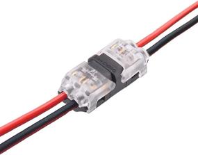 img 4 attached to 🔌 Efficient Low Voltage Wire Connectors: Brightfour 12 Pack Quick Solderless Splice Connector, 2 Way Automotive Connectors with Reliable Connection for Small Wires (20-24 AWG)