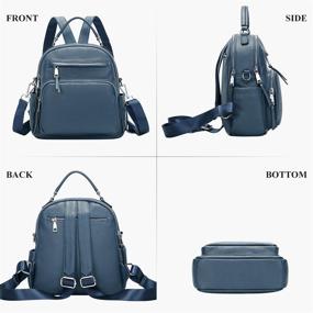 img 1 attached to 🎒 ALTOSY Convertible S71 Blue Backpack: Stylish Women's Handbags & Wallets