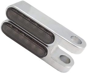 img 4 attached to 🏍️ CICMOD Motorcycle LED Turn Signals: Mini Handlebar Brake Clutch Marker Lights in Chrome for Harley (2PCS)