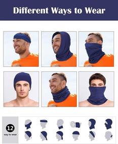 img 2 attached to 🌞 Stay Cool and Protected with SATINIOR 8-Piece Summer Face Coverings and Neck Gaiters: Perfect for Outdoor Cycling and Fishing!