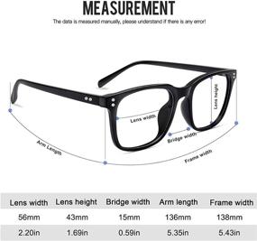 img 2 attached to 👓 2-Pack Blue Light Blocking Glasses for Women and Men - Square Computer Glasses with TR90 Super Light Frames by STORYCOAST