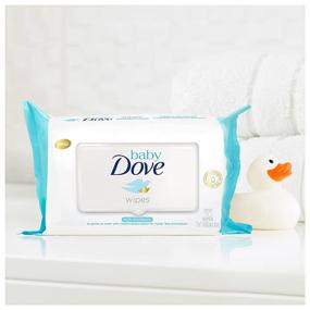 img 2 attached to 🧼 Baby Dove Влажные салфетки с обильным увлажнением (30 шт, набор из 6): Бережная очистка для мягкой и увлажненной кожи.