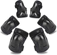 🛹 txj sports youth/kids knee and elbow pads with wrist guards: ultimate skateboard protective gear for rollerblading, scooter, & more! logo