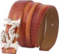 🐊 alaka alligator pattern leather men's belt accessories logo