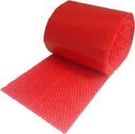 📦 uboxes bubble cushioning perforated bubbsma12red: protective reducing bubble wrap rolls for shipping logo