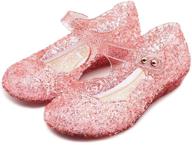 туфли techcity princess sandals cosplay numeric_11 для девочек на плоской подошве. логотип