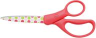 🔴 westcott 8" holidazed scissors: vibrant red handle with fun dot design on blade logo