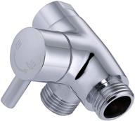 🚿 g-promise chrome solid metal shower arm diverter for hand held showerhead and fixed spray head ∣ g 1/2 3-way universal bathroom shower system replacement part логотип