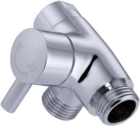 img 4 attached to 🚿 G-Promise Chrome Solid Metal Shower Arm Diverter for Hand Held Showerhead and Fixed Spray Head ∣ G 1/2 3-Way Universal Bathroom Shower System Replacement Part