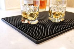 img 2 attached to 🍺 3-Pack Non-Slip Bar Spill Mat for Service, Bar Table, Restaurant, Kitchen Counter & Bar Pad