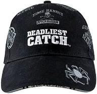 🧢 premium alaska black boat names alaskan deadliest catch crabs ball cap hat - discover the perfect hat for fellow fishing enthusiasts! logo