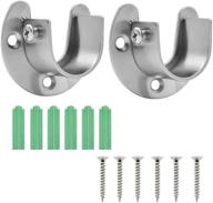 stainless sockets supports wardrobe bracket logo