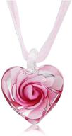 heart shape necklace geometric creative gifts pink logo