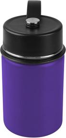 img 4 attached to 💜 Tahoe Trails 12 oz Purple Double Wall Vacuum Insulated Stainless Steel Water Bottle for Ultimate Beverage Enjoyment