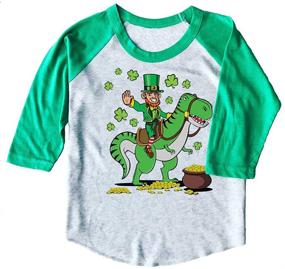 img 3 attached to Patricks Dinosaur Leprechaun T Shirt Baseball