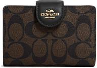 👛 signaturized womens medium corner wallet - chic handbags & wallets logo