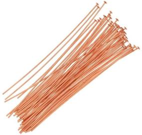 img 1 attached to 📿 Beadaholique 720Q-2.00 50-Piece Copper Brown Head Pins, 2-Inch, 24-Gauge for Beading Crafts