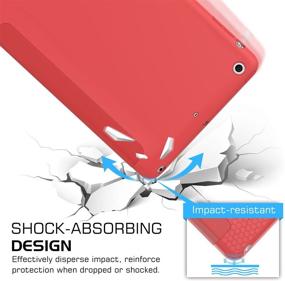 img 3 attached to ATiC Slim Smart Stand Case with Soft TPU Back Cover Protector for Apple iPad Mini 1 (2012) /iPad Mini 2 (2013) / iPad Mini 3 (2014), Red - Compatible with iPad Mini 3 / 2 / 1, Not for iPad Mini 4