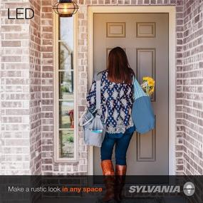 img 1 attached to 🔦 Vintage Essex Cage Light Fixture: SYLVANIA Semi-Flush Mount with Dimmable LED Bulb Included (75515)