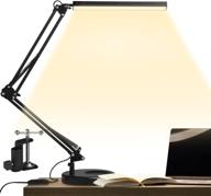 💡 guukin led desk lamp with clamp and round base - eye-caring table lamp, swing arm design, 3 color modes, 10 brightness levels, memory function - ideal desk light for home office логотип