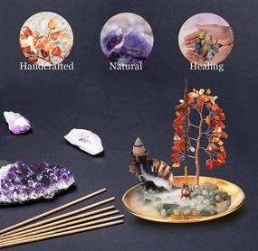 img 2 attached to Incense Natural Crystal Backflow Waterfall Home Decor