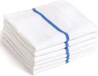 🔨 liliane collection 13-pack bar mops kitchen towels - 15x18 inches - commercial grade 100% cotton kitchen towels (28 oz/dozen) - thick, absorbent terry bar mop dish towels logo