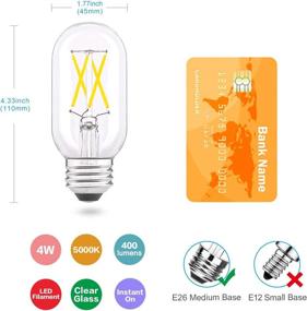 img 2 attached to 🔆 AIELIT Daylight Dimmable LED Bulb - Perfect for Decorative Lighting