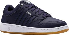 img 4 attached to K Swiss Court Sneaker White Black Men's Shoes in Fashion Sneakers