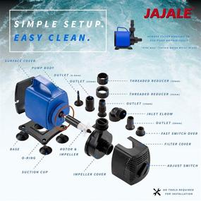 img 2 attached to 🐠 JAJALE JD Submersible Water Pump: Silent Solution for Pond, Aquarium, Fish Tank, Fountain, Hydroponics