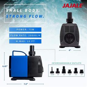 img 3 attached to 🐠 JAJALE JD Submersible Water Pump: Silent Solution for Pond, Aquarium, Fish Tank, Fountain, Hydroponics