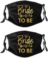 yanghl wedding couple bride and groom face mask | engagement party scarf | soft reusable adjustable breathable | includes 2 filters logo