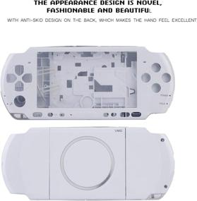 img 2 attached to 📦 White Full Housing Case for PSP 3000 - Replacement Shell Cover for Repair & Protection