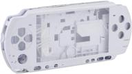 📦 white full housing case for psp 3000 - replacement shell cover for repair & protection logo
