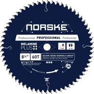 🪚 norske tools ncsbp272 8-1/4 inch 60t melamine plus saw blade: ultra-smooth cutting for melamine, laminates, hardwoods, laminate flooring. 5/8 inch bore with diamond knockout logo