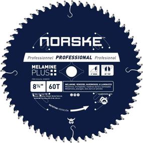 img 2 attached to 🪚 Norske Tools NCSBP272 8-1/4 inch 60T Melamine Plus Saw Blade: Ultra-smooth Cutting for Melamine, Laminates, Hardwoods, Laminate Flooring. 5/8 inch Bore with Diamond Knockout