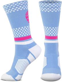 img 3 attached to Volleyball Woven Mid Calf Socks Tropic