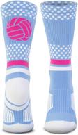 volleyball woven mid calf socks tropic logo