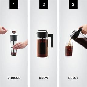 img 2 attached to ☕ Кофеварка Takeya с патентованным Deluxe Cold Brew: Интенсивный черный опыт 1 кварт.