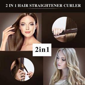 img 3 attached to Straighteners Professional Tourmaline Straightener Straightening Hair Care