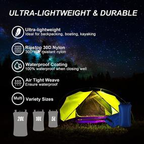 img 1 attached to Waterproof Ultralight Airtight Backpacking Multicolor