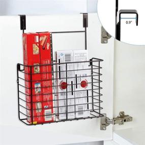img 1 attached to 🌳 TreeLen 2PK- Kitchen Cabinet Organizer: Efficient Cutting Board, Foil Holder, and Pantry Rack
