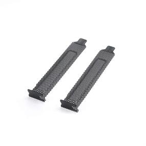 img 2 attached to 🔌 Geesatis 10 PCS Dust Filter Blanking Plates - Hard Steel PCI Slot Covers for Computer Cases | PCI Dust Filters in Black | Includes Mounting Screws