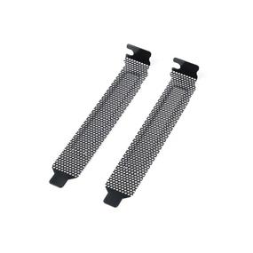 img 3 attached to 🔌 Geesatis 10 PCS Dust Filter Blanking Plates - Hard Steel PCI Slot Covers for Computer Cases | PCI Dust Filters in Black | Includes Mounting Screws